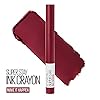 Maybelline Super Stay Ink Crayon Lipstick Makeup, Precision Tip Matte Lip Crayon with Built-in Sharpener, Longwear Up To 8Hrs, Make It Happen, Berry Red, 1 Count