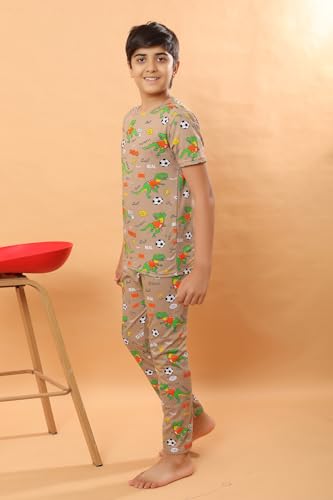 Image of Ninos Dreams Boys Cotton Coord Set /Boys Night Suit /Boys Loungewear /Boys Night Dress