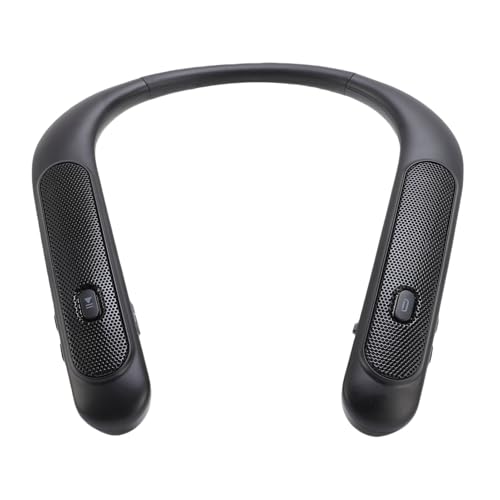 Fockety Drahtloser Nackenbügel Lautsprecher, 3D Stereo Sound Bluetooth Lautsprecher mit integriertem Mikrofon, 12 Stunden Spielzeit, geringer Latenz, tragbarer Lautsprecher