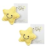 You Are A Star Gifts, Handmade Cute Crocheted Pocket Hug Token, Small Gifts, Greeting (Star)