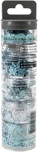 Sizzix Sequins & Beads , Arctic, 5 Pack, Artic Sky (Beads)