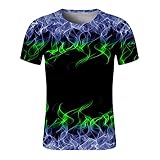 Pantalones cortos para hombre, verano, otoño, estampado de fuego, gráfico digital 3D, deportivos, atléticos, pantalones cortos de pierna recta, para hombre 2024, I-352 Verde Lima, 4XL