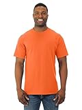Fruit of the Loom Men's Short Sleeve Crew Tee, Small - Safety Orange