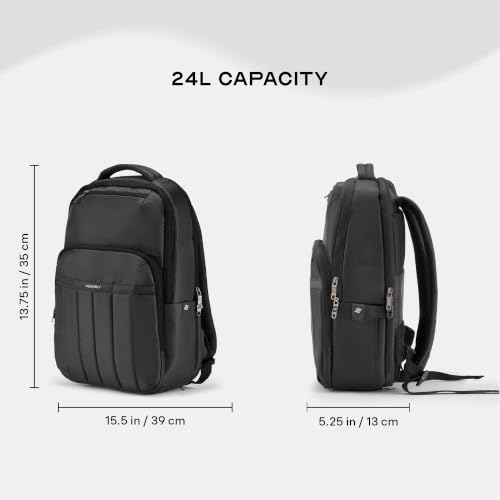 Image of Assembly Rover Laptop Backpack for Men Women 15.6 Inch Travel Office Bag with Rain Cover Trolley Sleeve
