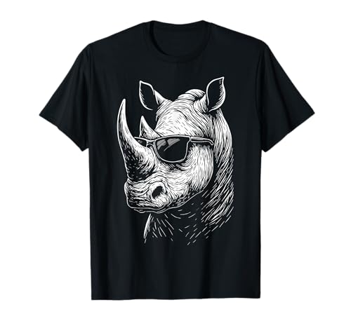 Rhinocéros Lunettes De Soleil T-Shirt