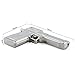 CHUYI Cool Metal Gun Shape 32GB USB 2.0 Flash Drive Novelty Pen Drive Thumb Drive Data Storage Memory Stick Pistol Jump Drive U Disk (Silver)
