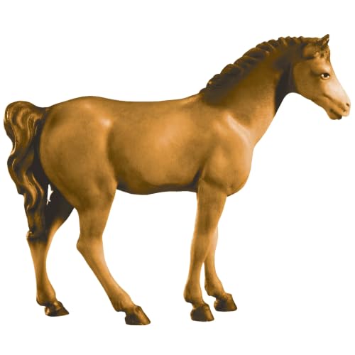 Cheval brun en bois fait main, l'esprit authentique de Noël chez vous - 4