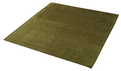 イケヒコ ラグ カーペット 1.5畳 洗える 無地 選べる7色 グリーン 約130×185cm ホットカーペット対応 裏:すべりにくい加工 ♯4576459