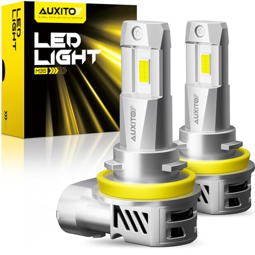 AUXITO H11 H8 H9 Bulbs, 40000LM 1000% Brighter 6500K...
