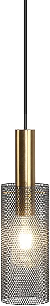 LED Chandeliers , Modern Pendant Lighting 1-Light V-intage Industrial Hanging Light Fixtures with Cylindrical Mesh Hollow Shade Simplicity Kitchen Island Lighting for Bedside Living Room Farmhouse Foy