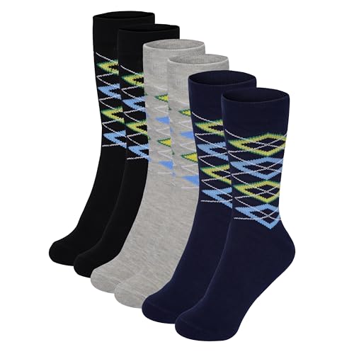 ABITO Men's Dress Socks Non terry, Breathable, Formal Socks in Cotton