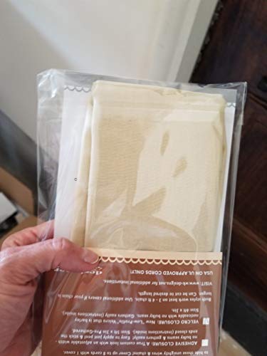 Image of Oat Linen Designer Cords Chandelier Chain Cover 6 ft Long Light Golden Tan