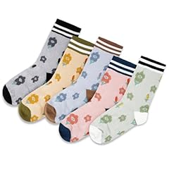 5 Pack-floral（grey Orange Pink Blue Green）