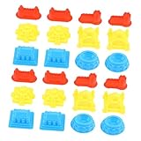 TOYANDONA 30 Stück Teiliges Sandspielzeug für Dicke Sandformen Sandkasten für Kreative Burgen...
