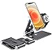 Cell Phone Stand for Apple Watch - OMOTON 2 in 1 Aluminum Foldable Charging Dock Stand for Apple Watch 5/4/3/2/1 and iPhone 11/11 Pro/11 Pro Max/XR/Xs/Xs Max (Black)