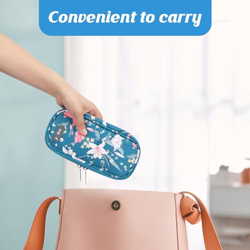 Image of YOUSHARES Insulin Cooler Travel Case - Portable Refrigerated Medicine Case for Insulin Pen, Medication and Diabetic Supplies with 2 TSA Approved Ice Pack