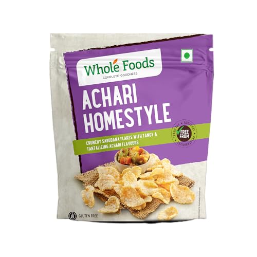 Whole Foods Crispy & Crunchy Snacks (40 Gram, Sabudana Flakes Ach...