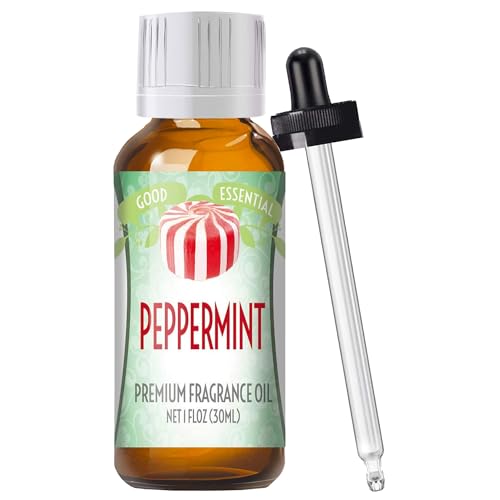 Image of Good Essential Professional Peppermint Fragrance Oil 30ml (1 fl oz), Peppermint Fragrance Oil for Diffuser, Soap, Lotions, Perfume, Soap & Candle Making