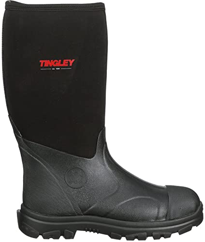 Tingley Badger 87151 Plain Toe Boot, Men's 10 / Women's 12, Black