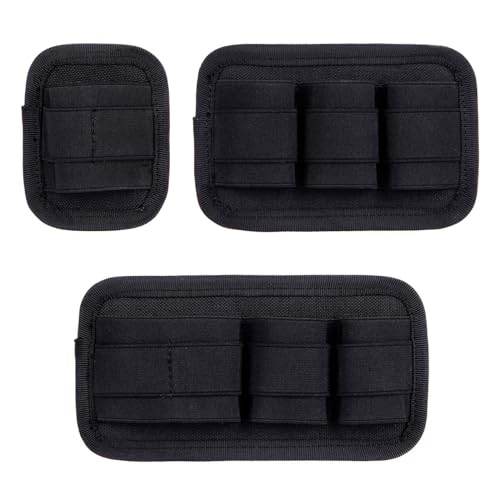BOSITIVE Tactical Backpack Insert Modular Organizers and Storage Pouch 3 Piece EDC Elastic Bag Insert Pouch Panel Hook Backed Accessories Holder