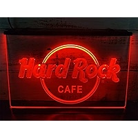 Enseigne USB Intensité Variable Enseigne Néon Hard Rock Cafeshop | Panneau LED USB Design Rétro Enseigne Ambiance Salon Boutique - 13