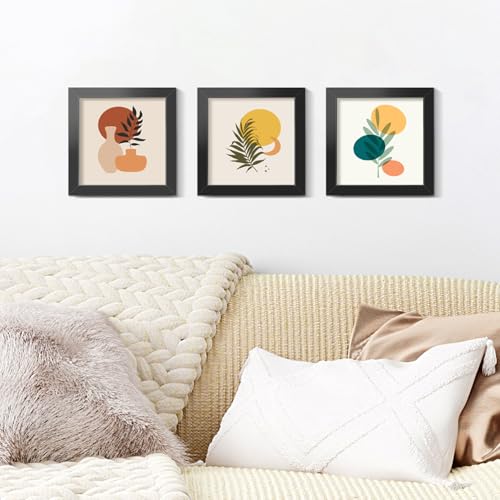 LaVie Home 3x3 Picture Frame for Wall Display, 3x3 Black Picture Frame with HD Plexiglas, 3 x 3 Frame 1 Pack, Display Frame for Vertical or Horizontal, Classic Collection