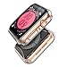 Transparent Case günstig Kaufen-Misxi 2-Stück für Apple Watch Serie 6 / SE/Series 5 / Series 4 Hülle Mit Displayschutz 44mm, Rundum Schutzhülle HD Ultradünne Schutz Case für iWatch (2 Transparente)
