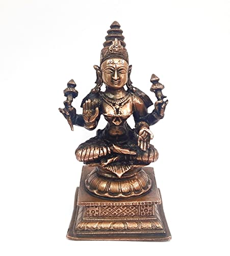 Image of Lakshmi Murti Copper Bhagwan Ji God - 4 in - Pack of 1