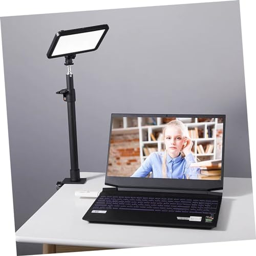 Image of Hemobllo Retractable Camera Desk Mount Stand for DSLR Video Light and Phone Holder Adjustable Height Compatible Lighting Equipment and Accessories
