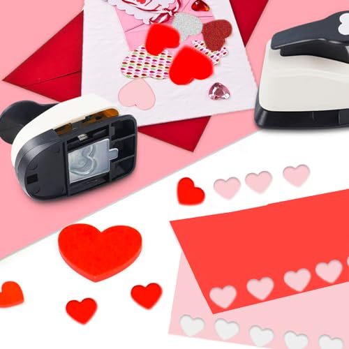 image for HKKYO Heart Hole Punch, Paper Punches, HeartPunches for Paper Crafts, 