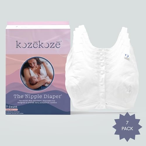 Nipple Diaper Absorbent Nursing Bra 100% Cotton, 7 Pack Single-Use Disposable Non-Toxic Garment for Breastfeeding3