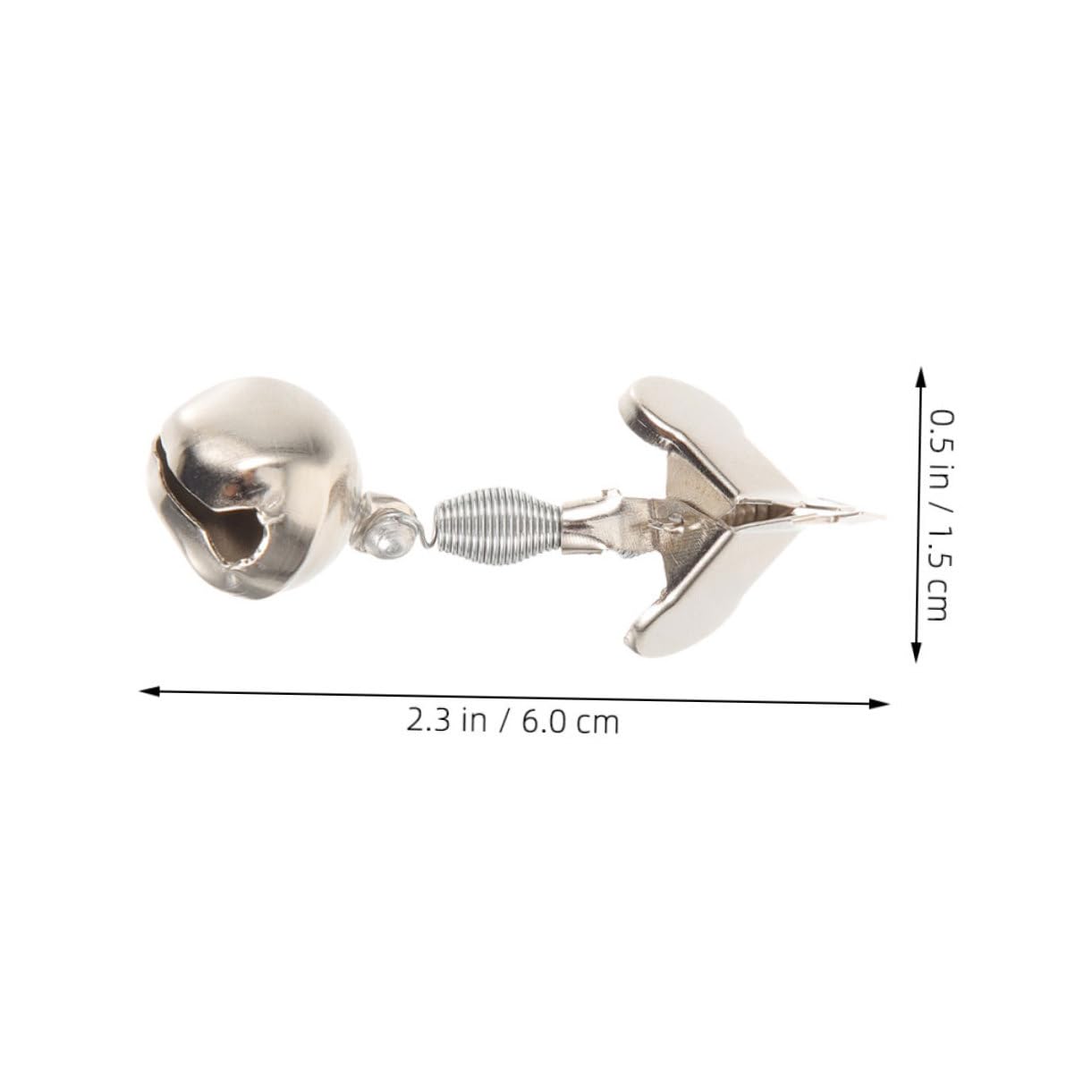 Toddmomy 15pcs Fishing Rod Alarm Metal Bells Bait Alarm Bell for Fishing Sturdy Construction Alerts