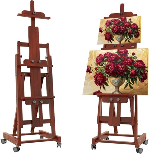 Amazon.co.jp: イーゼル ブナ木製 大型イーゼル 135-207cm 角度