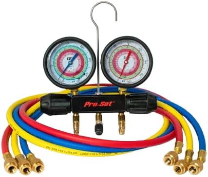 CPS MT2A7P5 2V Workingman Manifold, R-454B, 32, 410A, 3-1/8, 1% Gauges & 5' Premium Hoses