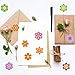500PCS Flower Stickers 10 Styles Sticker Rolls Spring Summer Aesthetic Stickers Flower Party Favors Waterproof Vinyl Stickers(500 Per Roll)
