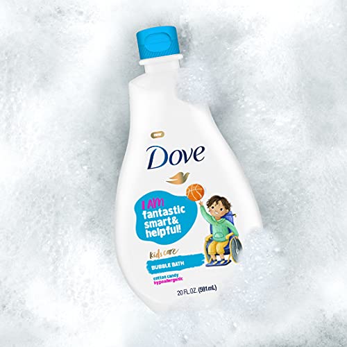 Image of Dove Kids Care Bubble Bath for Kids Cotton Candy Hypoallergenic Formula 20 oz 4 Count