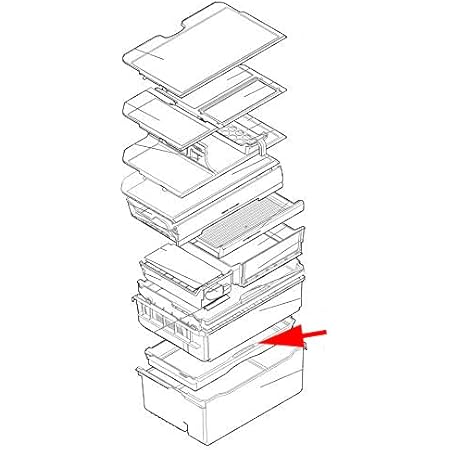 Amazon 部品 三菱 冷蔵庫 スライドケース 野菜室 対象機種 Mr B42x Mr B42xl Mr B42y Mr B42yl 三菱電機 Mitsubishi Electric 冷蔵庫交換部品 アクセサリ 通販