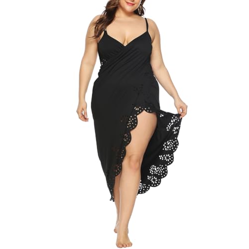 Women Swimsuit Cover Up Beach Spaghetti Strap Cross Wrap Bikini Sarong Cover-Ups2