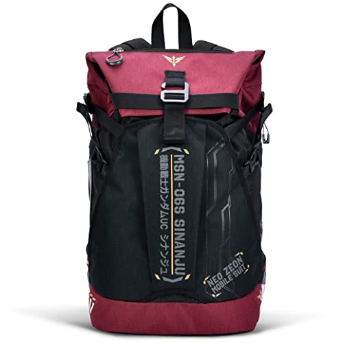 Gundam MSN-06S Sinanju sac à dos homme rouge grand format style anime japonais