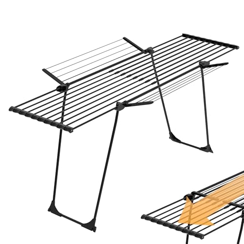 Yoursol Florenz Ultra Wäscheständer Schwarz 28m