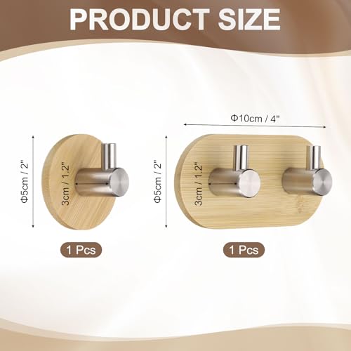 Patères de rangement bois argenté pour résoudre le manque de place - 3