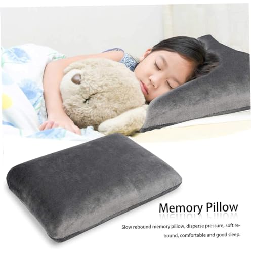 Almohada de espuma viscoelástica rectangular para viaje miniatura 5