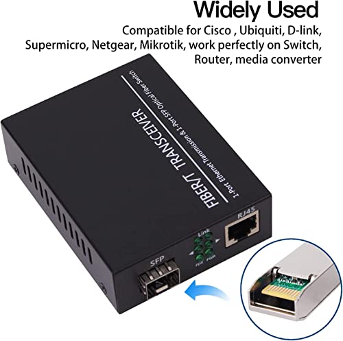 Image of 10 Pack 1.25G SFP LC Module 1000Base-LX (SMF,1310nm,20km,DDM) Single-Mode Transceiver for Cisco GLC-LH-SMD,Ubiquiti UniFi,Meraki MA-SFP-1GB-LX10,Fortinet,Mikrotik,TP-Link,Netgear,TL-SM311LS,D-Link