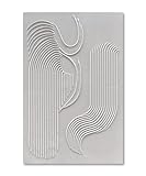 NANKAI Art Hand-Painted Thick Texture White Texture Oil Painting Modern Minimalist Abstract Art 45x30 Inch Large Home Wall Decorative Art Oil Painting