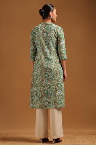 Image of Soch Womens Cotton Flex Botanical Kurta