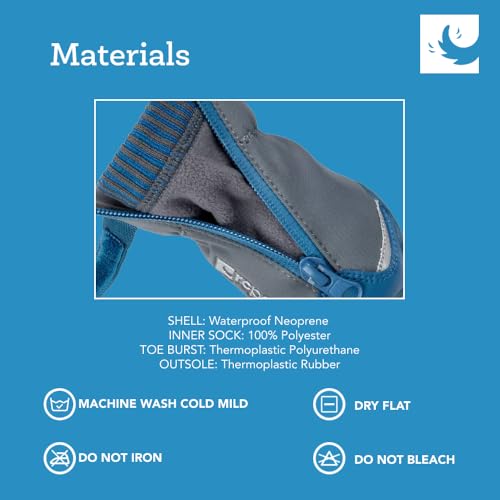 RC Pets Comfortable, Adjustable, Softshell Arctic Dog Boots | Small, Dark Grey/Arctic Blue by RC Pet Products - Image 4