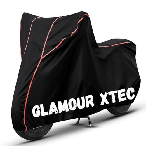 Image of Bike Cover for Glamour Xtec 100% Waterproof, Dustproof & Scratch Resistant| Fully Bottom Elastic UV Resistant Heavy Duty Body Cover | All Weather Outdoor Use