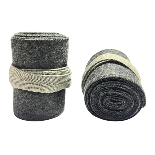 warreplica WWI Imperial German Stone Grey Wool Puttees Boots Wraps