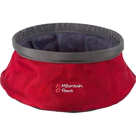 Mountain Paws Foldable, Lightweight Dog Water Bowl Ideal for Camping, Travel and Hiking Cover