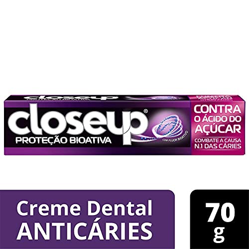 Creme Dental Menta Refrescante com Flúor Closeup Proteção Bioativa Contra o Ácido do Açúcar Caixa 70